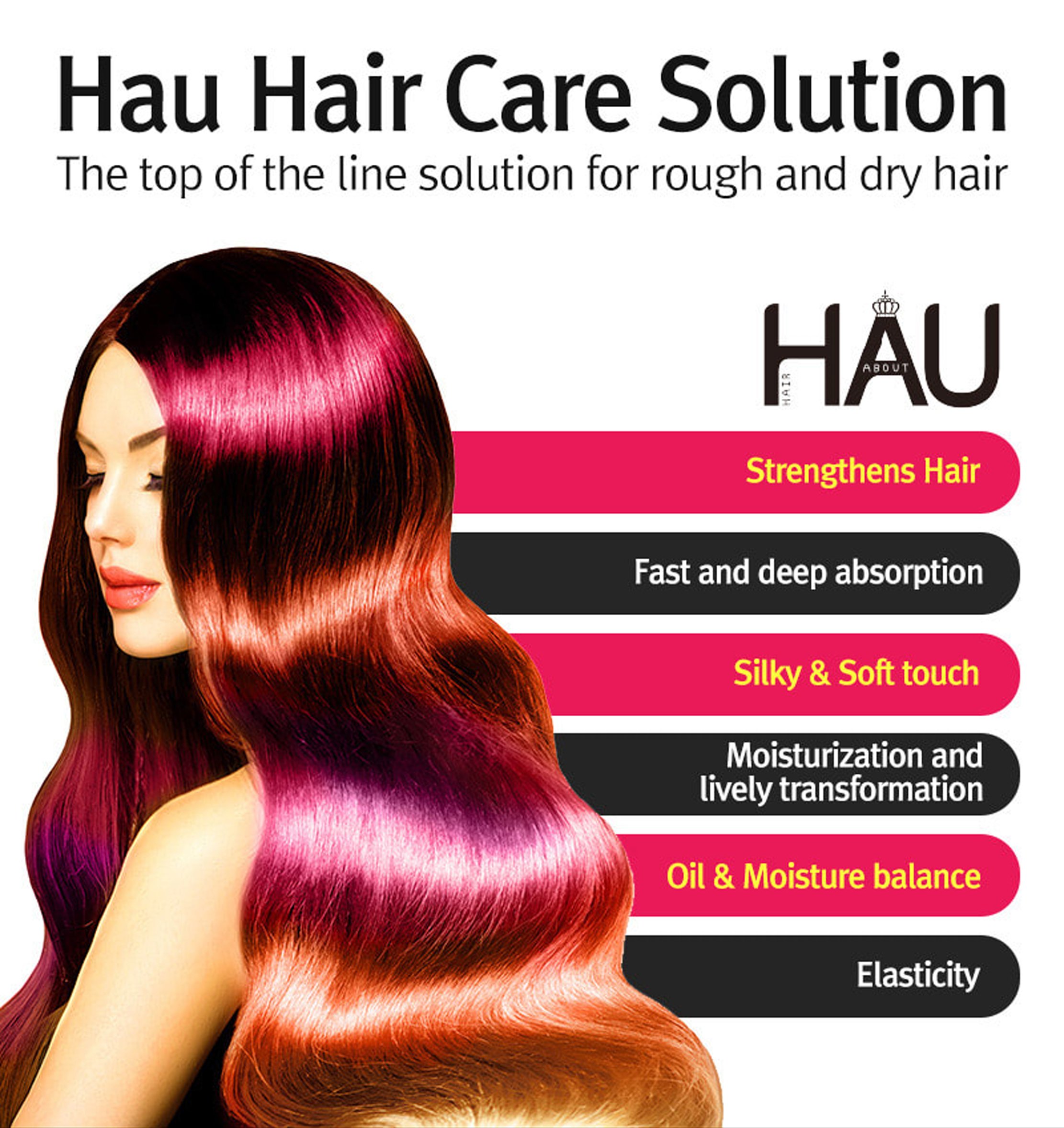 HAU Professional Hair Pack for dry damaged hair, showcasing the packaging and texture of the product.